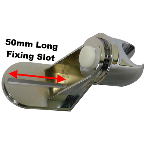Adjustable Chrome Wall Bracket Image 3